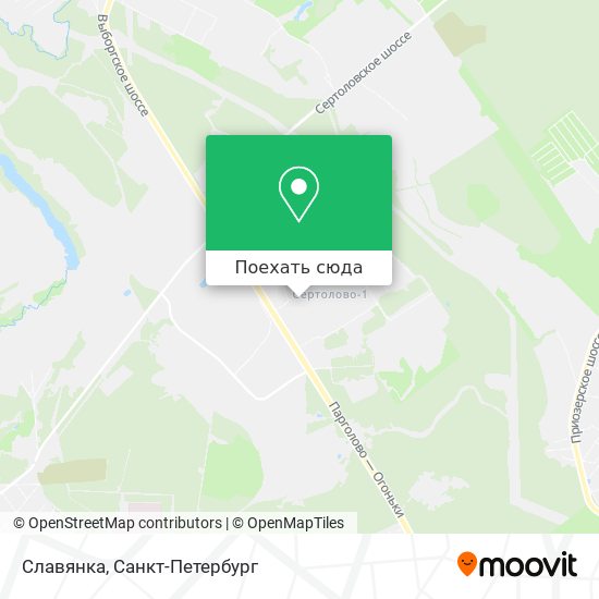 Карта Славянка
