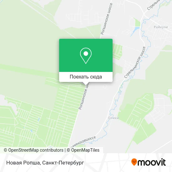 Карта Новая Ропша