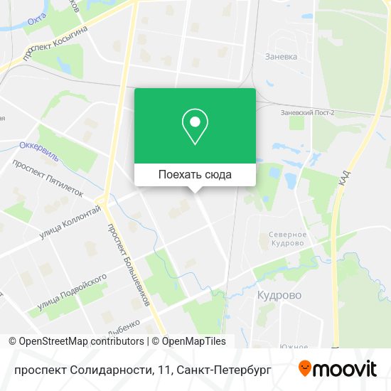 Карта проспект Солидарности, 11