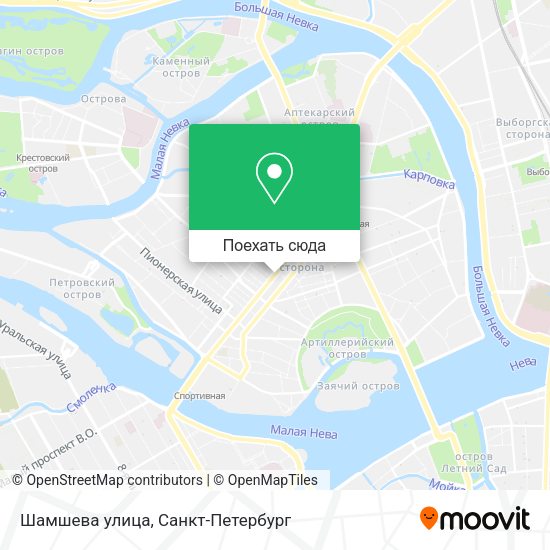 Карта Шамшева улица