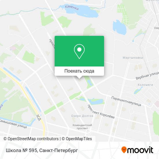 Карта Школа № 595