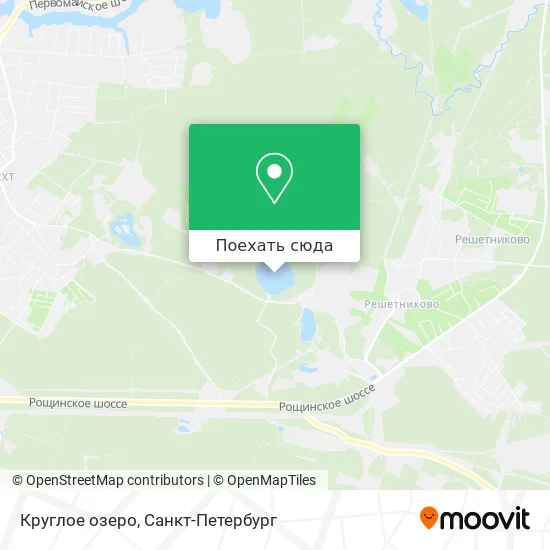 Карта Круглое озеро