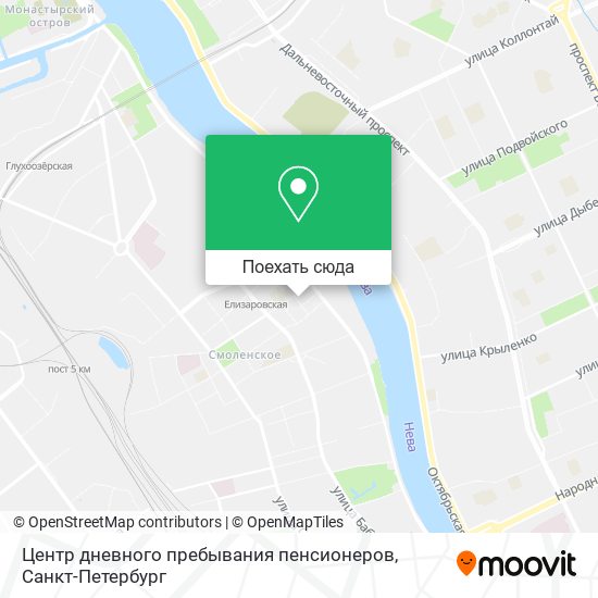 Карта Центр дневного пребывания пенсионеров