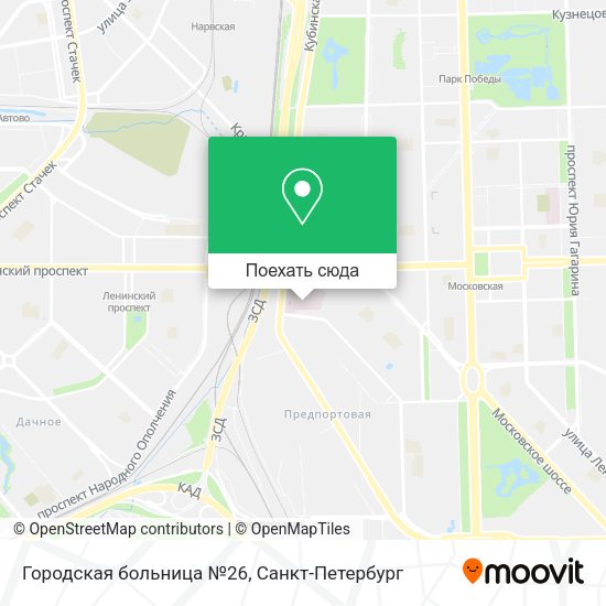 Карта Городская больница №26