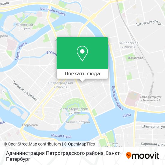 Карта Администрация Петроградского района