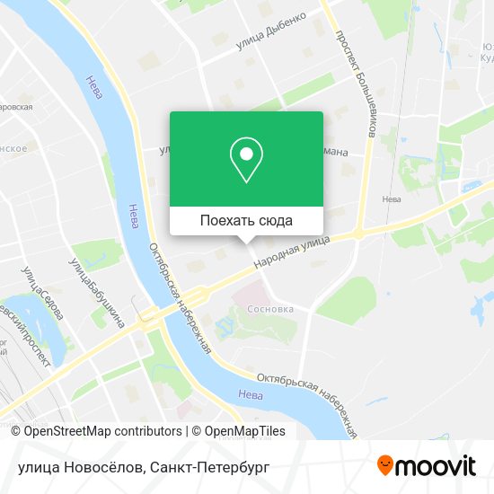 Карта улица Новосёлов