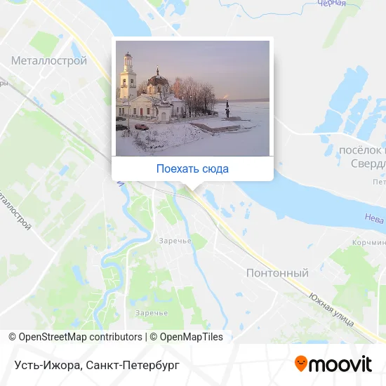 Карта Усть-Ижора