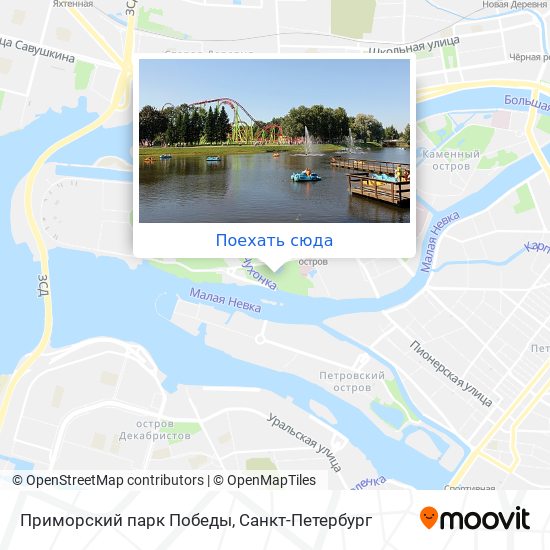 Карта Приморский парк Победы