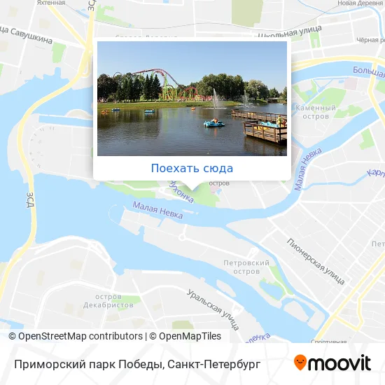 Карта Приморский парк Победы