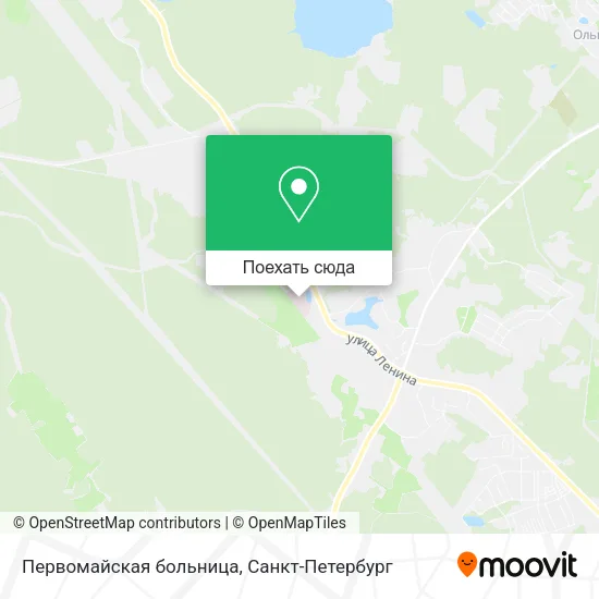 Карта Первомайская больница