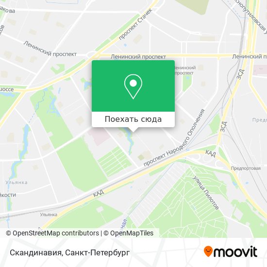 Карта Скандинавия