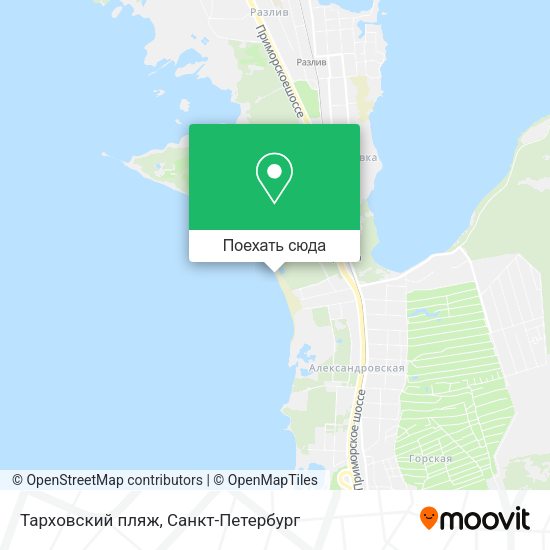 Карта Тарховский пляж