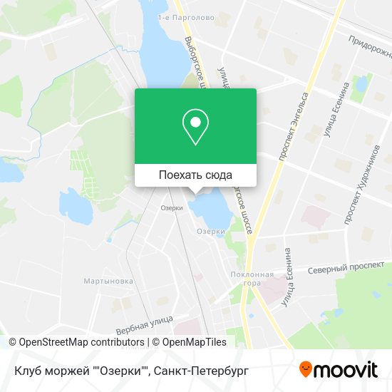 Карта Клуб моржей ""Озерки""