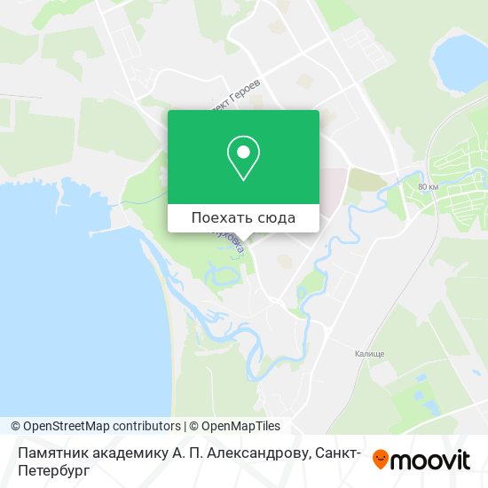 Карта Памятник академику А. П. Александрову