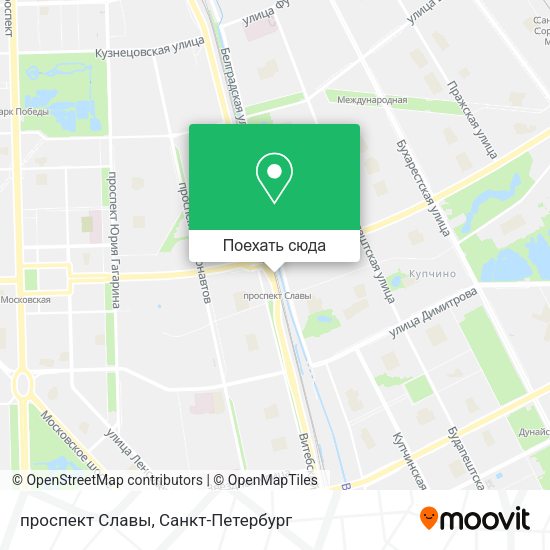 Карта проспект Славы