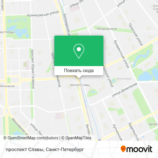 Карта проспект Славы