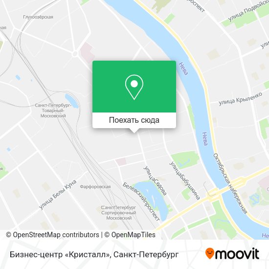 Карта Бизнес-центр «Кристалл»