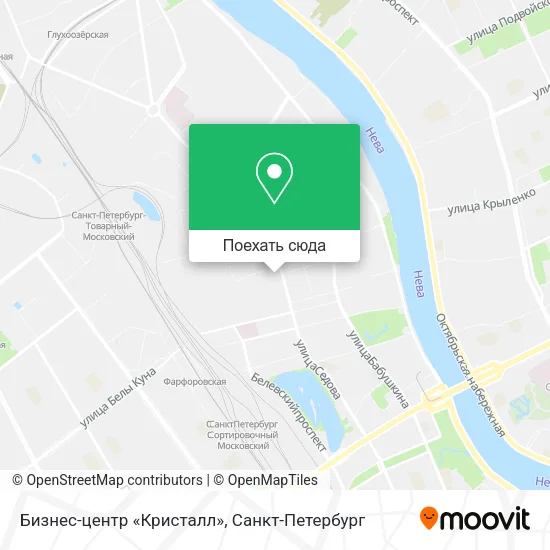 Карта Бизнес-центр «Кристалл»