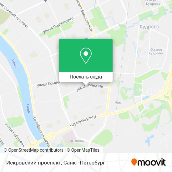 Карта Искровский проспект