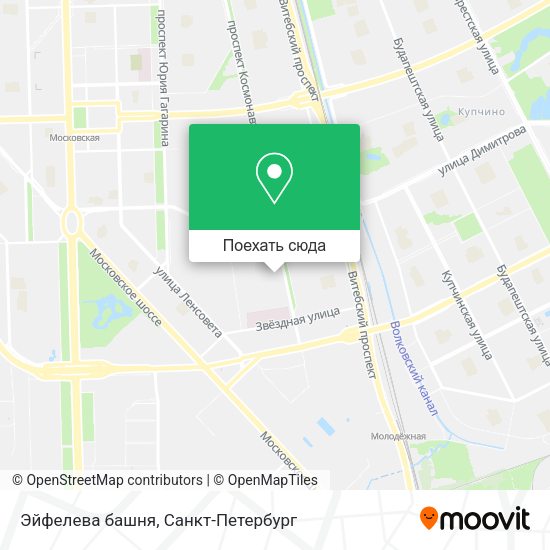 Карта Эйфелева башня
