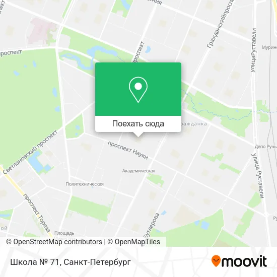 Карта Школа № 71