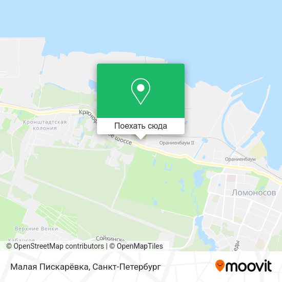 Карта Малая Пискарёвка