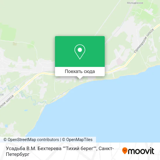 Карта Усадьба В.М. Бехтерева ""Тихий берег""