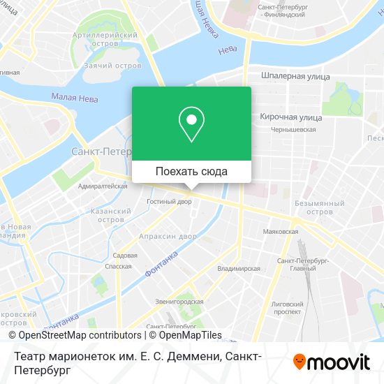 Карта Театр марионеток им. Е. С. Деммени