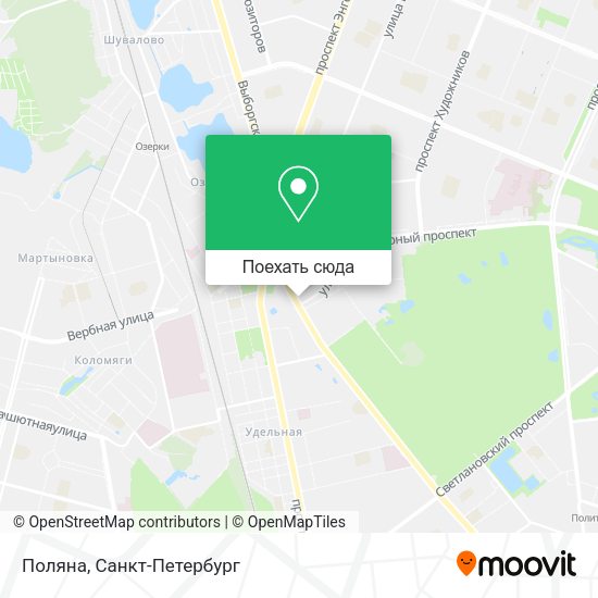 Карта Поляна