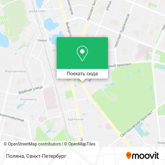 Карта Поляна