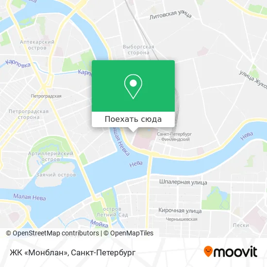 Карта ЖК «Монблан»