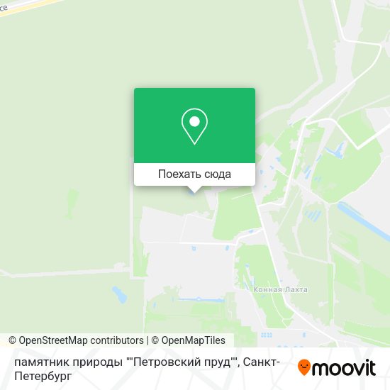 Карта памятник природы ""Петровский пруд""