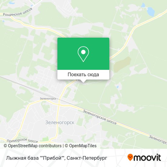 Карта Лыжная база ""Прибой""