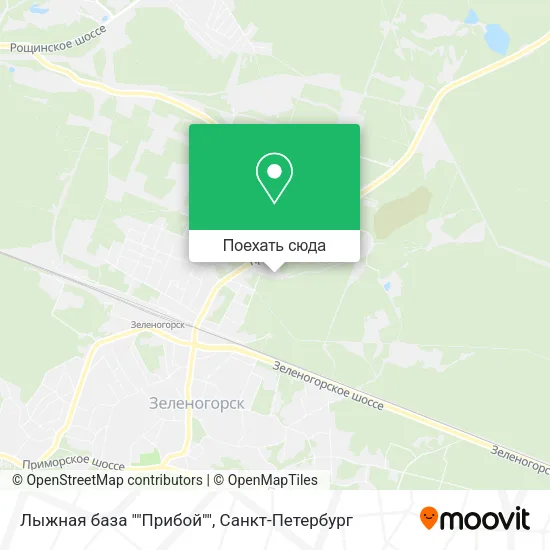Карта Лыжная база ""Прибой""