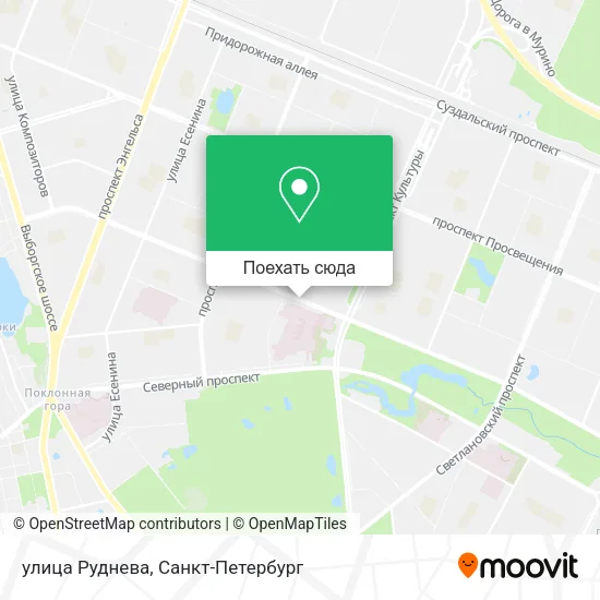 Карта улица Руднева