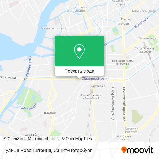 Карта улица Розенштейна
