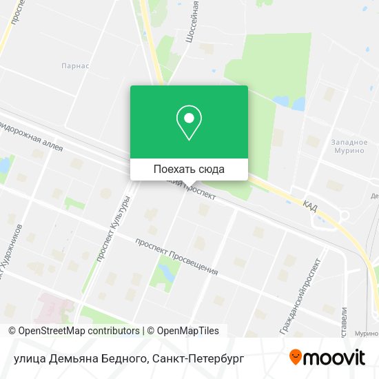 Карта улица Демьяна Бедного