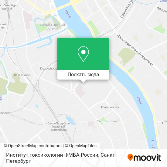 Карта Институт токсикологии ФМБА России
