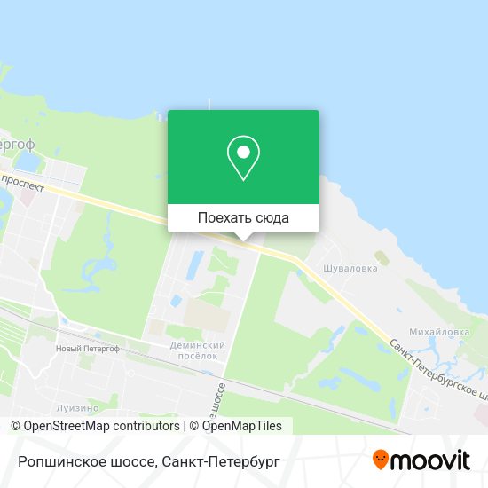 Карта Ропшинское шоссе