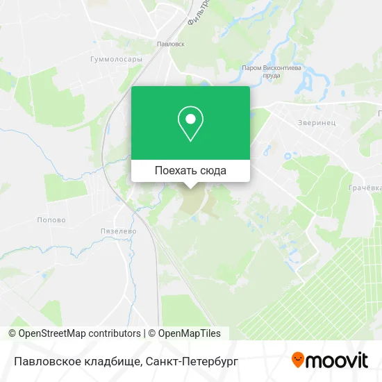 Карта Павловское кладбище
