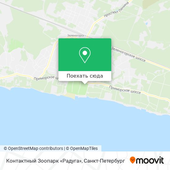 Карта Контактный Зоопарк «Радуга»