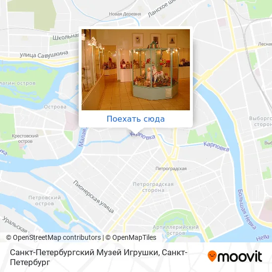 Карта Санкт-Петербургский Музей Игрушки