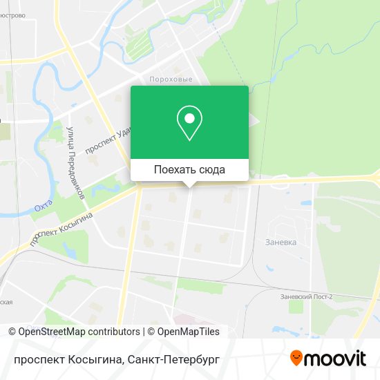 Карта проспект Косыгина