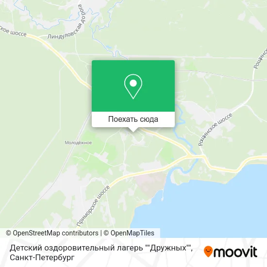 Карта Детский оздоровительный лагерь ""Дружных""