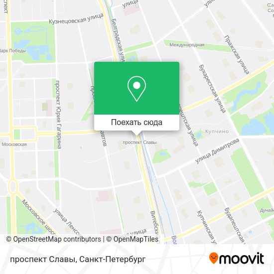Карта проспект Славы