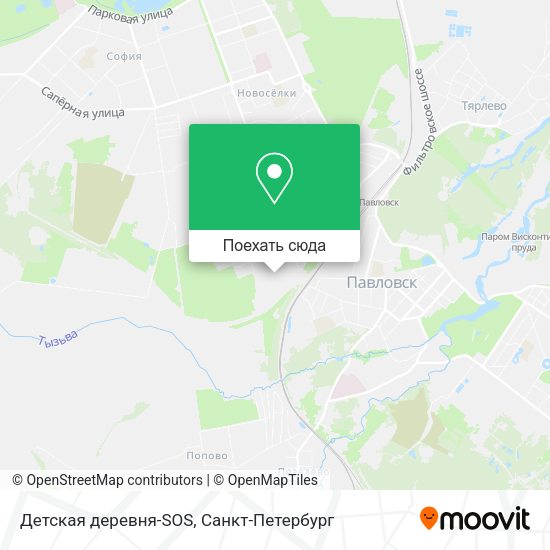 Карта Детская деревня-SOS