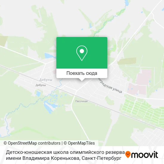 Карта Детско-юношеская школа олимпийского резерва имени Владимира Коренькова