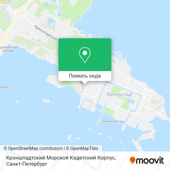 Карта Кронштадтский Морской Кадетский Корпус
