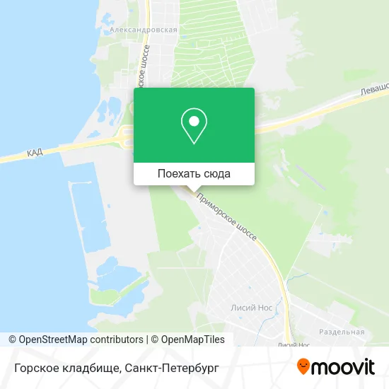 Карта Горское кладбище