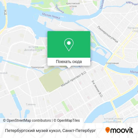 Карта Петербургский музей кукол